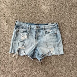 Old Navy Light Wash Distressed Denim Cutoff Shorts